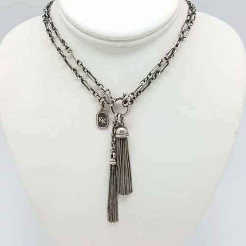 Kary Kjesbo Designs Essential Light Victorian tassel necklace (short)