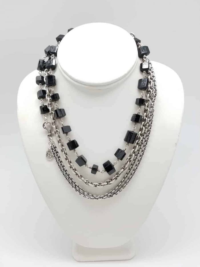 Kary Kjesbo Designs Black Tourmaline necklace (tripled)