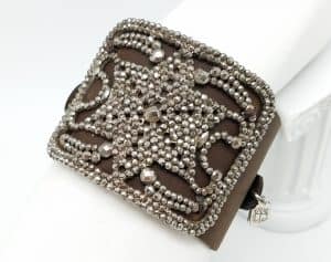 Kary-Kjesbo-Designs-Vintage-Cuff-1920s-shoe-clip-Brown-Leather-(#2)