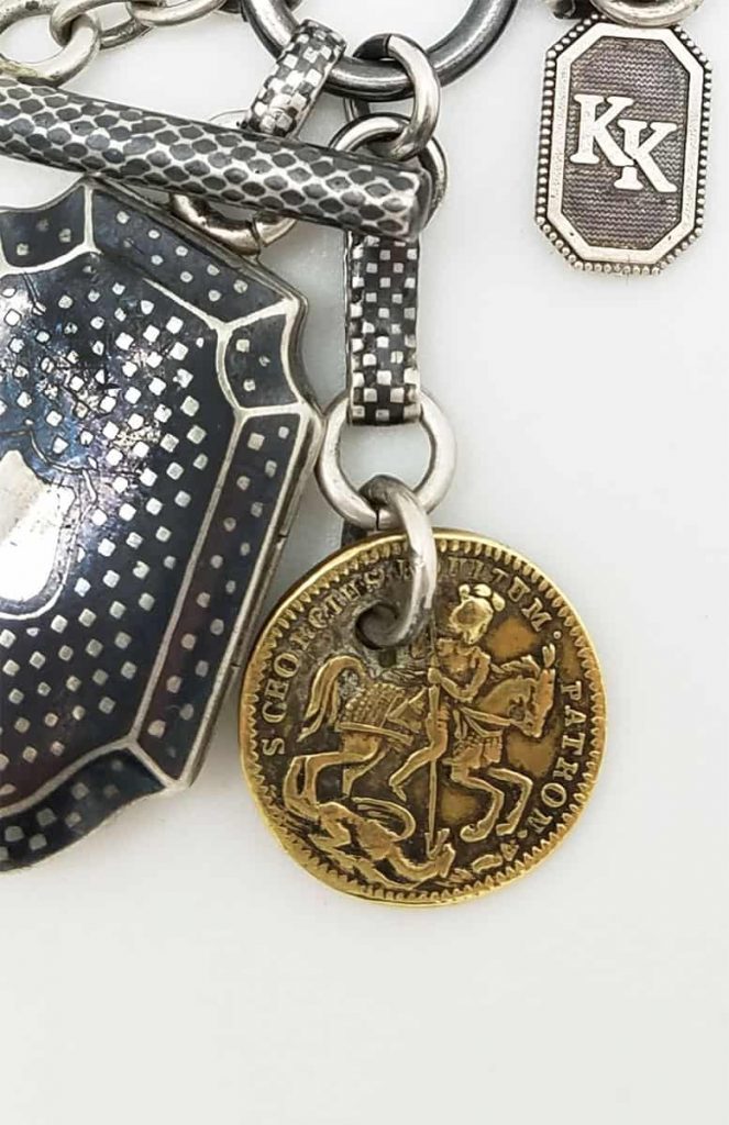 Custom heirlooms antique locket fob chain and bar