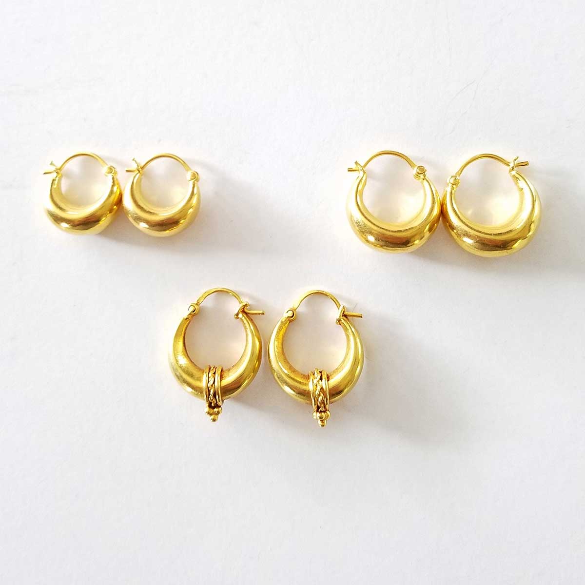 18k Gold Hoop Earrings (3 to chose from!) • Kary Kjesbo Designs