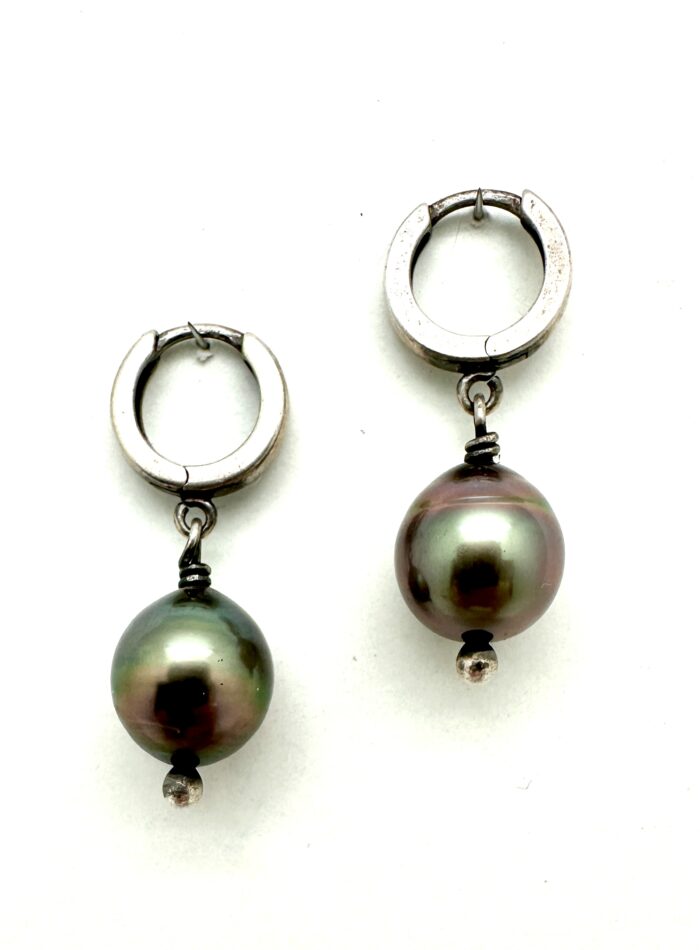 South Sea Peacock Pearl Earrings -11mm