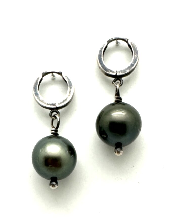 South Sea Peacock Pearl Earrings 12mm