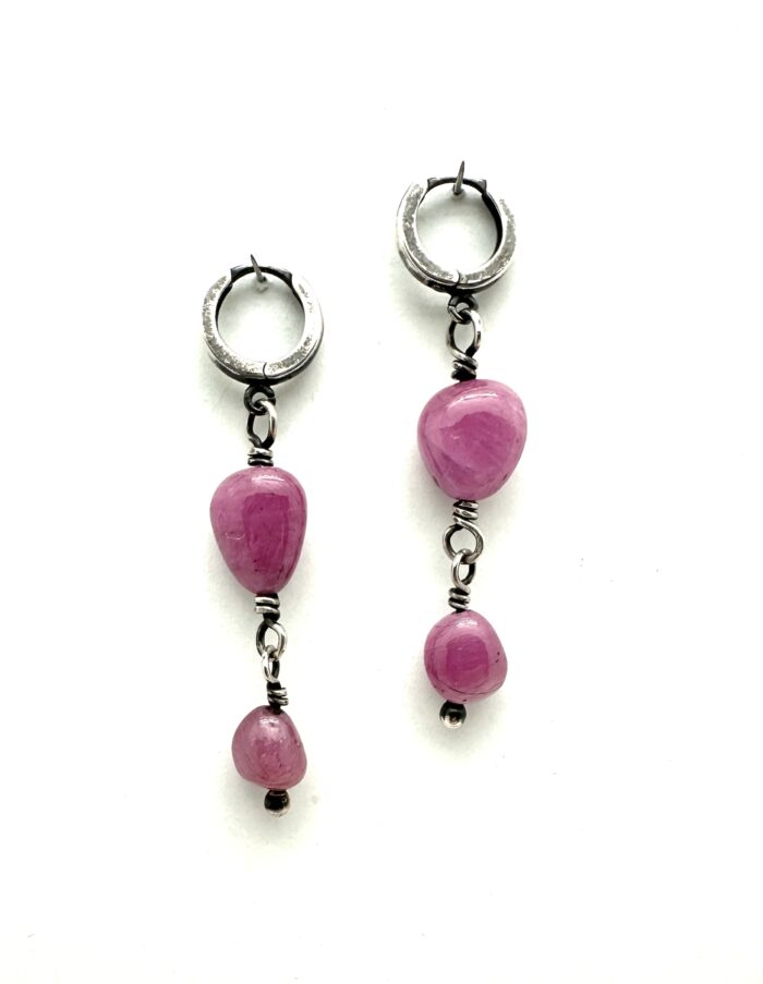 Burmese Ruby Drop Earrings